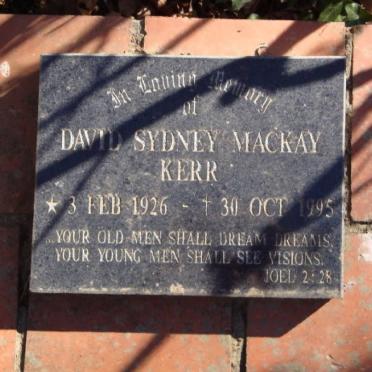 KERR David Sydney Mackay 1926-1995