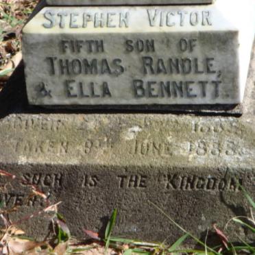 RANDLE Stephen Victor 1885-1888