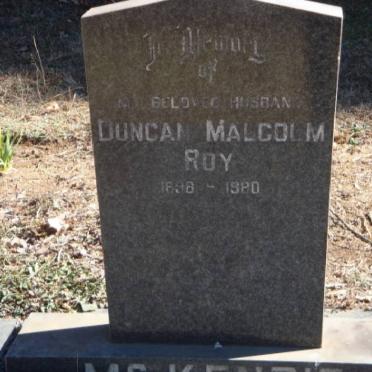 McKENZIE Duncan Malcolm Roy 1898-1980