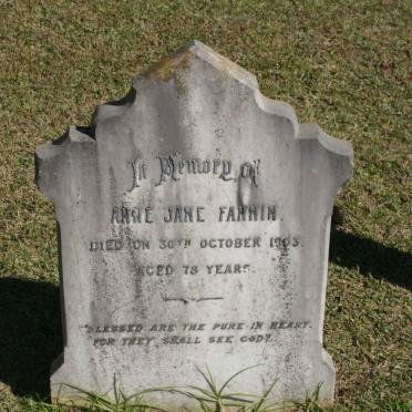 FANNIN Anne Jane -1903