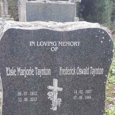 TAYNTON Frederick Oswald 1907-1964 &amp; Elsie Marjorie 1912-2013