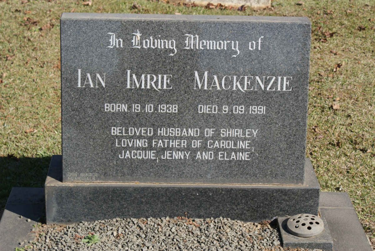 MACKENZIE Ian Imrie 1938-1991