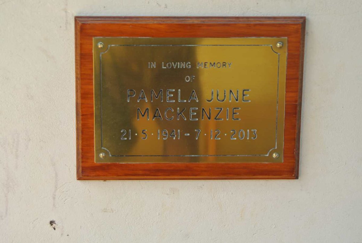 MACKENZIE Pamela June 1941-2013