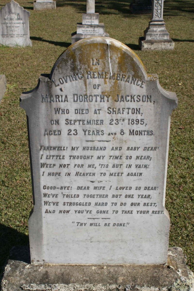 JACKSON Maria Dorothy -1895