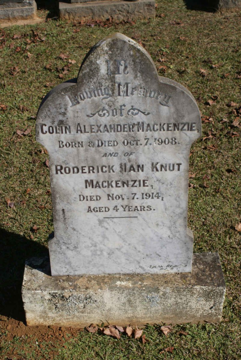 MACKENZIE Colin Alexander 1908-1908 :: MACKENZIE Roderick Ian Knut -1914