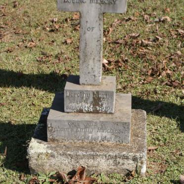 HUTCHINSON Dorothy Mary -1910