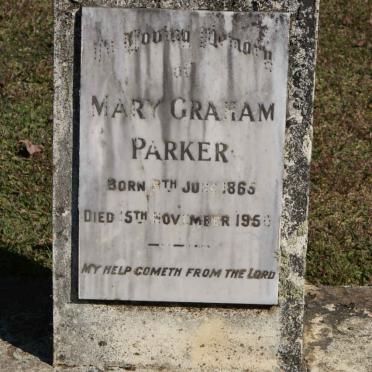 PARKER Mary Graham 1865-1950