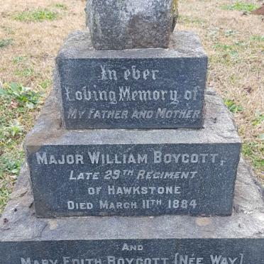 BOYCOTT William -1884 &amp; Mary Edith WAY -1927