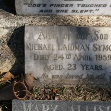 SYMONS Michael Laidman -1959