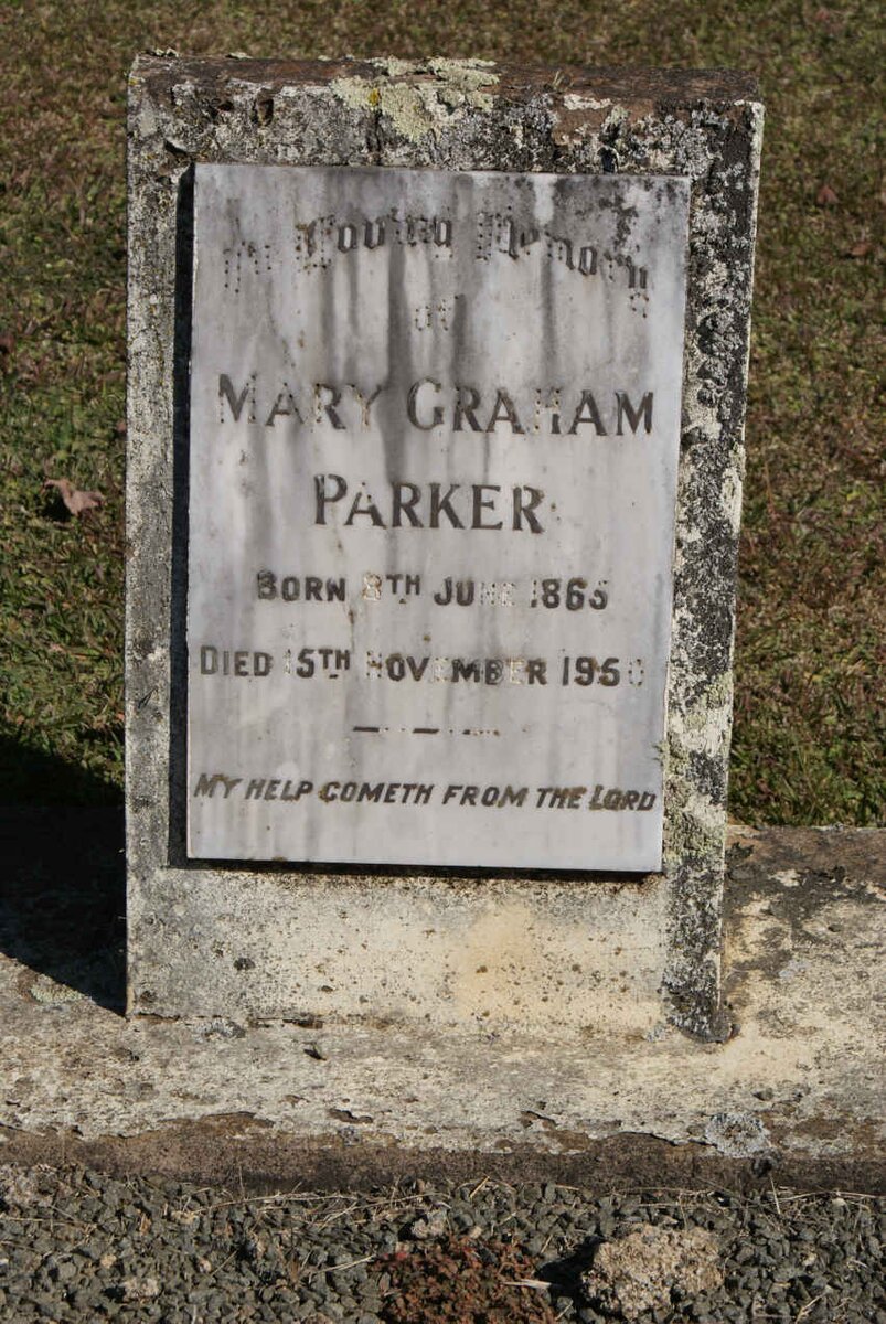 PARKER Mary Graham 1865-1950