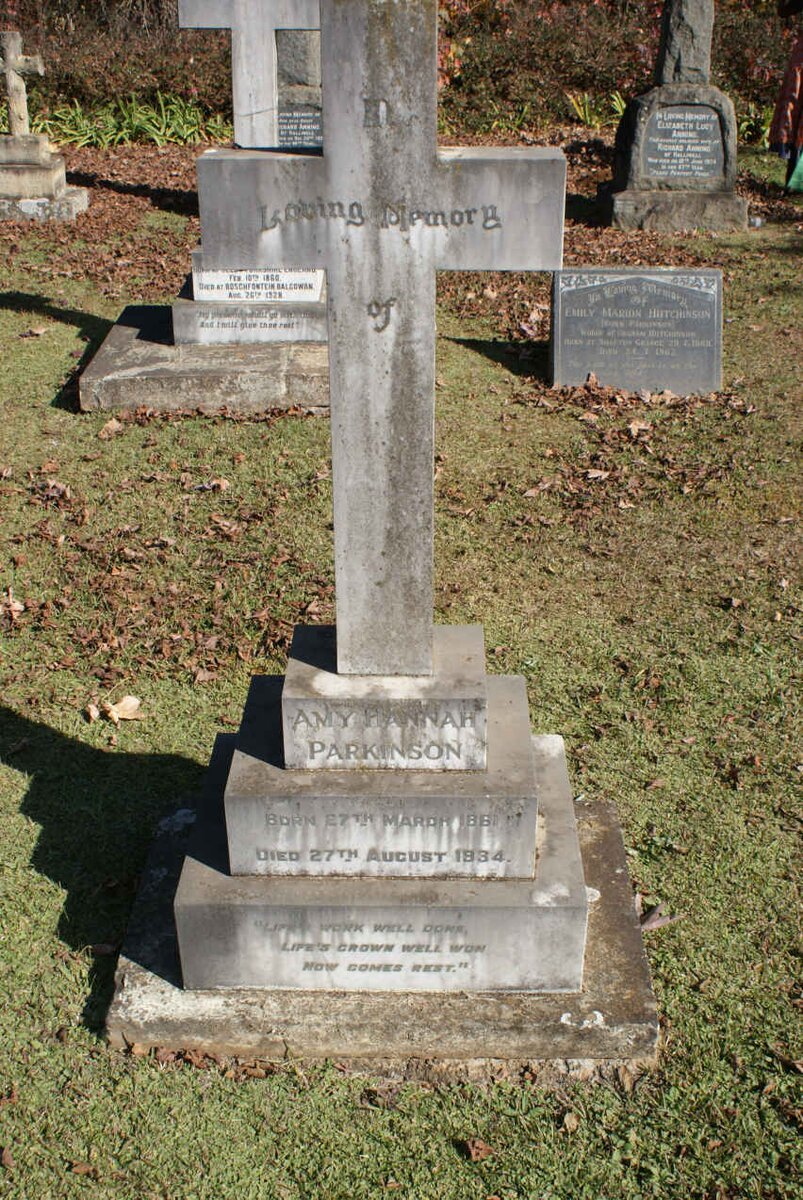 PARKINSON Amy Hannah 1881-1934