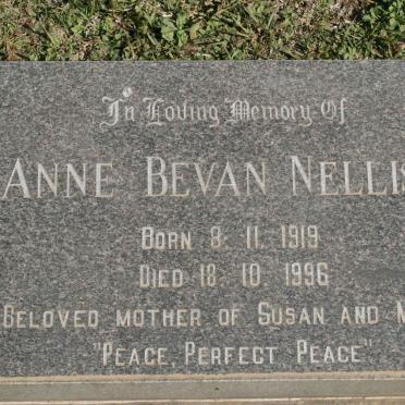 NELLIST Anne Bevan 1919-1996