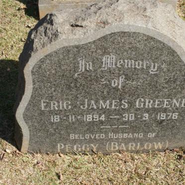 GREENE Eric James 1894-1976