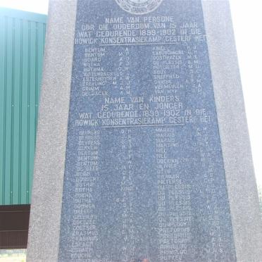 Howick Concentration camp victims_2