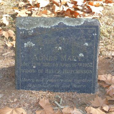 HUTCHINSON Agnes Mary 1881-1957