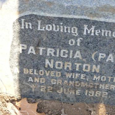 NORTON Patricia  -1982