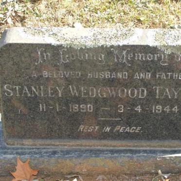 TAYLOR Stanley Wedgwood 1890-1944