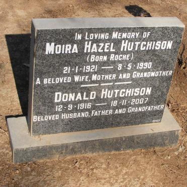 HUTCHISON Donald 1916-2007 &amp; Moira Hazel ROCHE 1921-1990