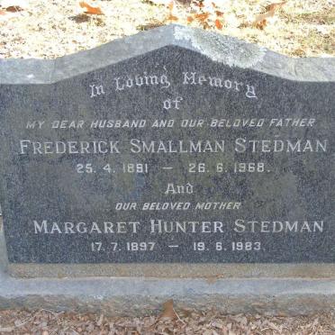 STEDMAN Frederick Smallman 1891 -1968 &amp; Margaret Hunter 1897-1983