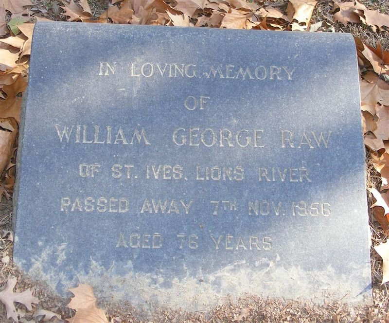 RAW William George -1956