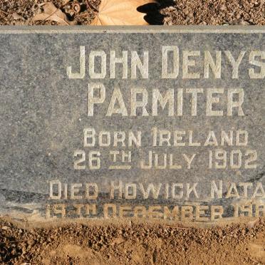 PARMITER John Denys 1902-1989