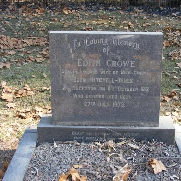 CROWE Edith nee MITCHELL-INNES 1912-1973