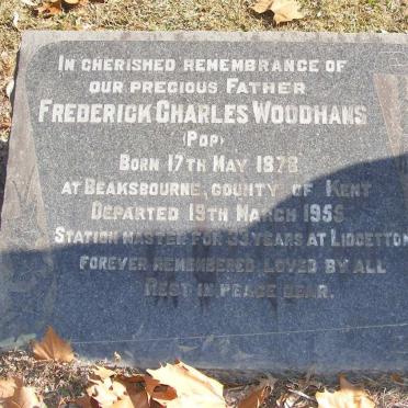 WOODHAMS Frederick Charles 1878-1955