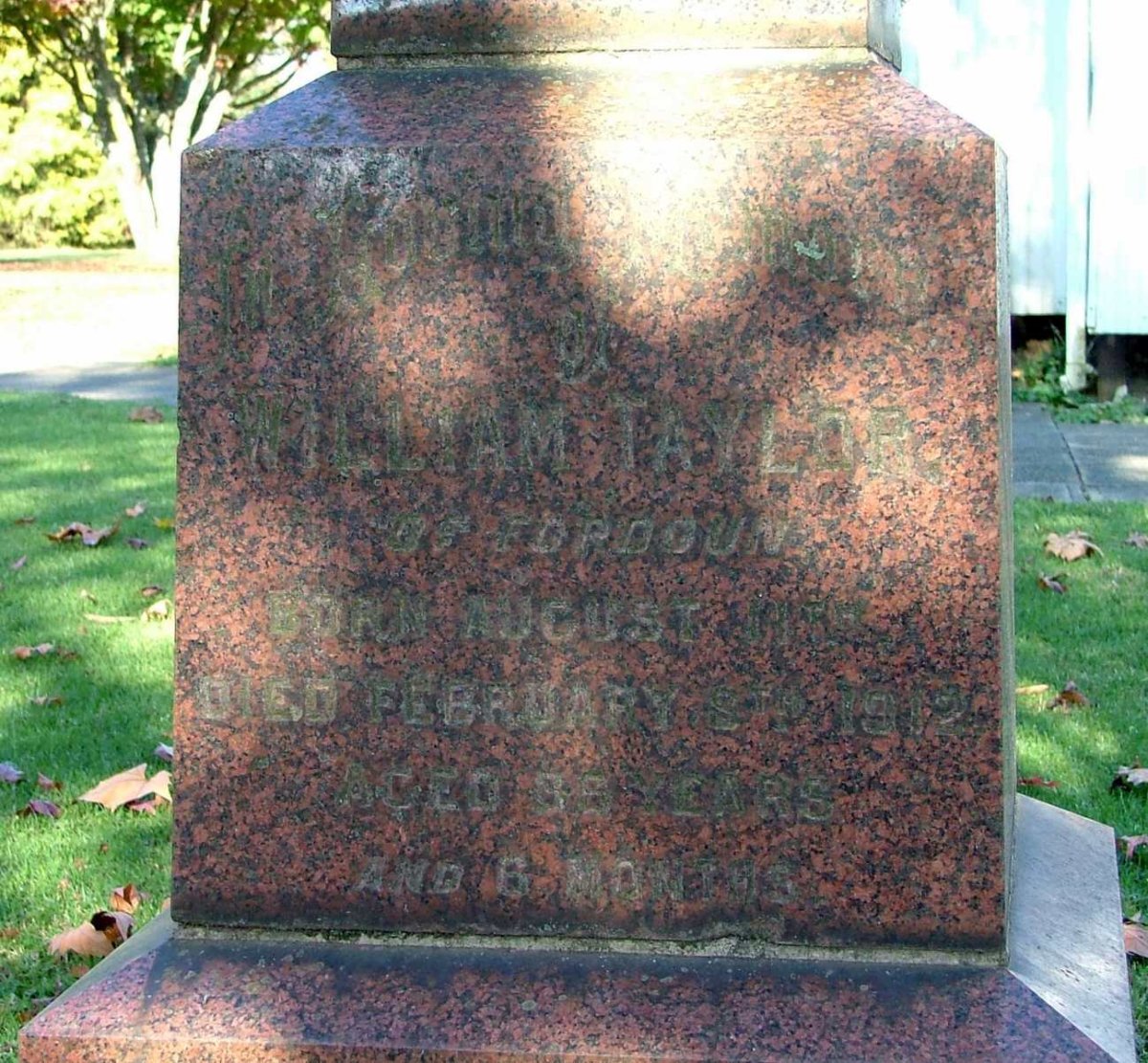 TAYLOR William 185?-1912