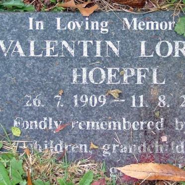 HOEPFL Valentin Lorenz 1919-2001