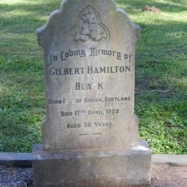 BLACK Gilbert Hamilton - 1922