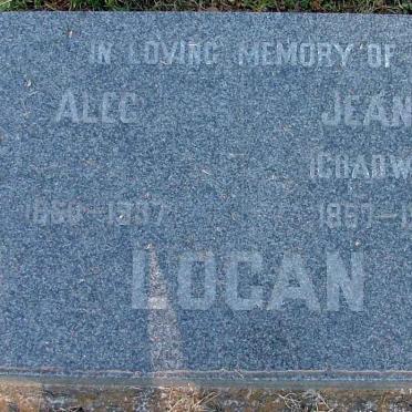 LOGAN Alec 1850-1937 &amp; Jeanne CHADWICK 1857-1940