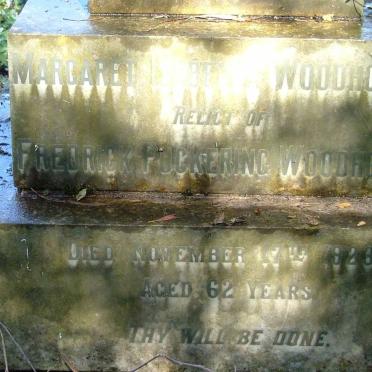 WOODHOUSE Margaret ? -1923