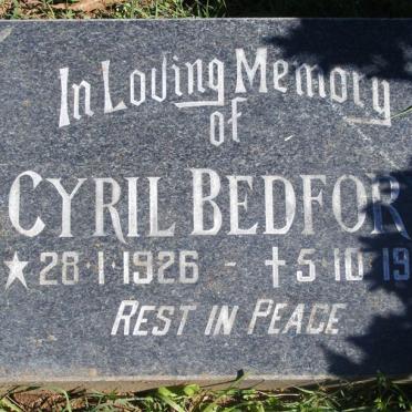 BEDFORD Cyril 1926-1999