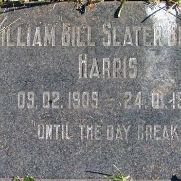 HARRIS William Bill Slater Bissett 1909-1991