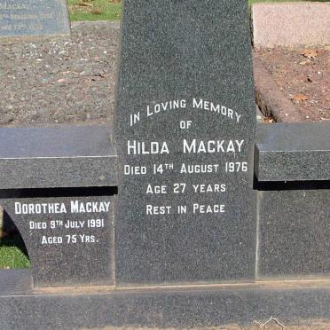MACKAY Dorothea -1991 :: MACKAY Hilda -1976