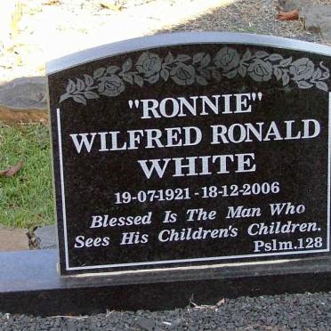 WHITE Wilfred Ronald 1921-2006