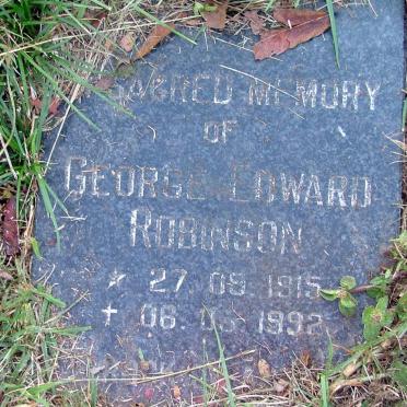 ROBINSON George Edward 1915-1992