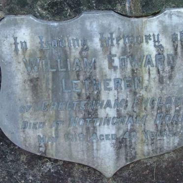 LETHEREN William Edward -1919