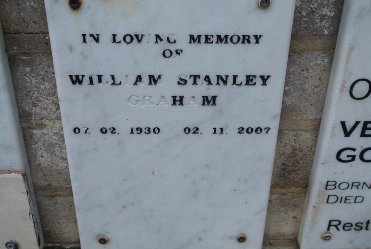 GRAHAM William Stanley 1930-2007