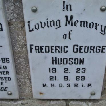 HUDSON Frederic George 1923-1989