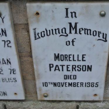 PATERSON Morelle -1985