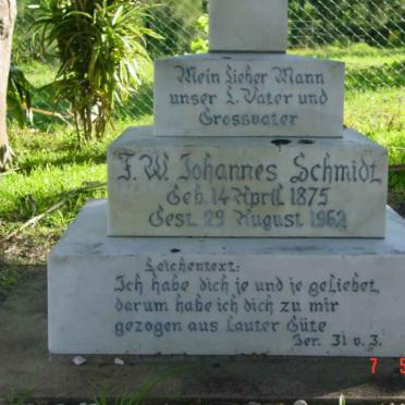SCHMIDT F.W. Johannes 1875-1962