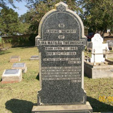 THEUNISSEN Lina Matilda 1868-1925