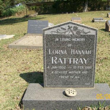 RATTRAY Lorna Hannah 1932-1986