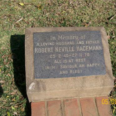 HAGEMANN Robert Neville 1940-1978