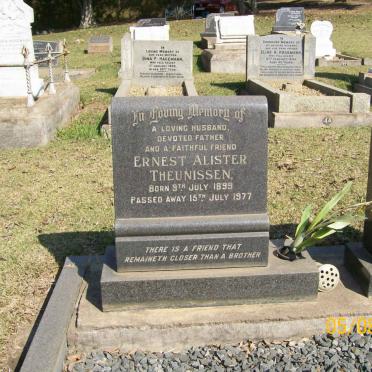 THEUNISSEN Ernest Alister 1899-1977