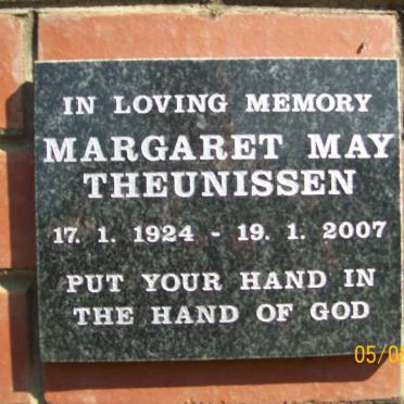 THEUNISSEN Margaret May 1924-2007