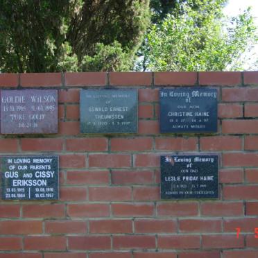 3. Muur van Herrinering :: Wall of Memory