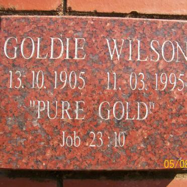 WILSON Goldie 1905-1995