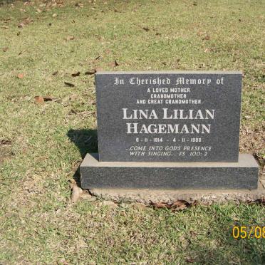 HAGEMANN Lina Lilian 1914-1996